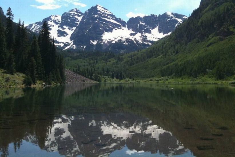 The Maroon Bells in the Colorado Rockies