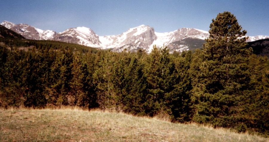 Front Range from Moraine Park in Rocky Mountain National Park