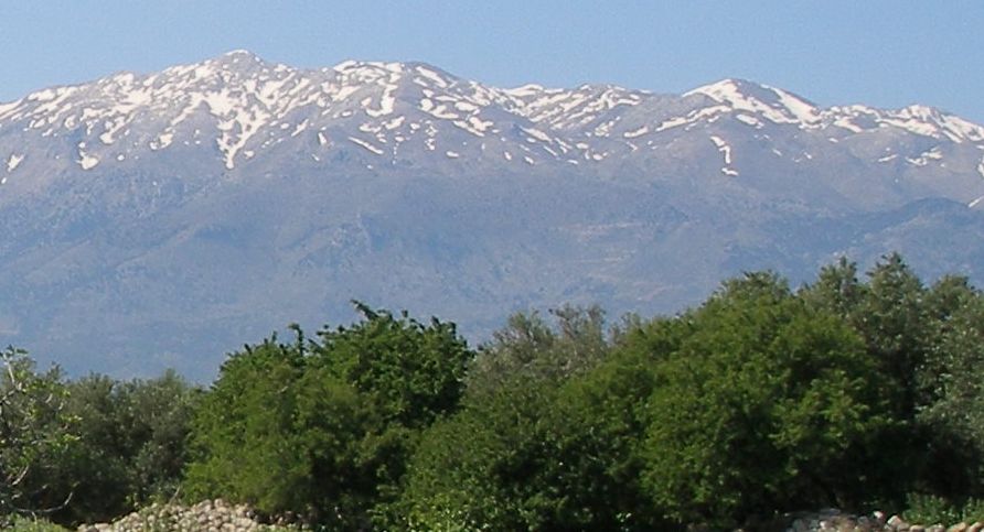The White Mountains ( Lefka Ori ) on the Greek Island of Crete