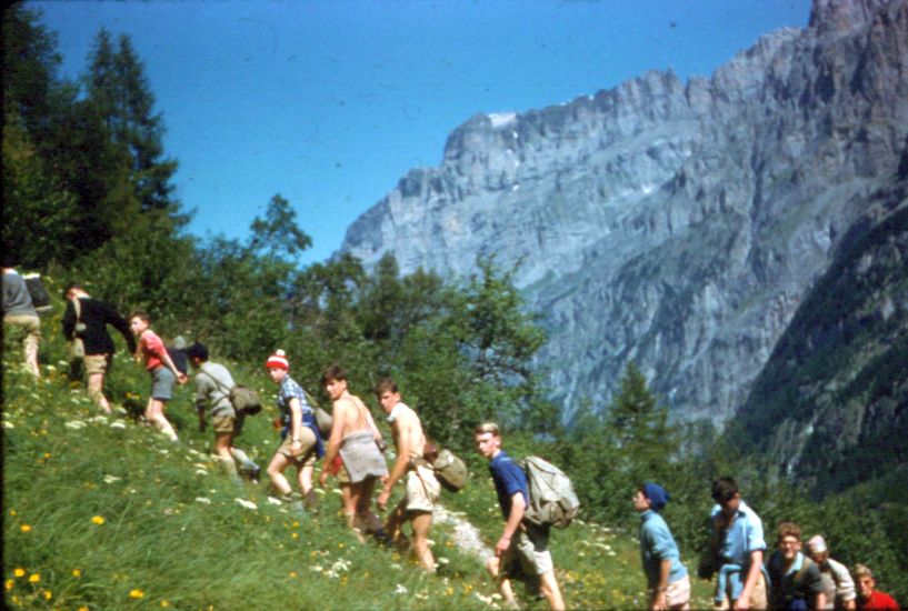 On ascent to Lotschen Pass