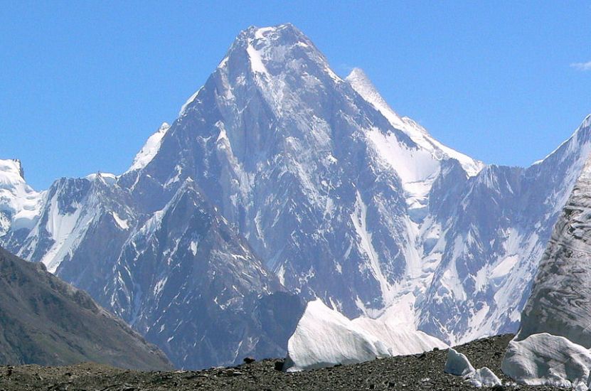 The Seven Thousanders - Gasherbrum IV ( 7925m ) in the Karakorum Mountains of Pakistan - the world's eighteenth highest mountain