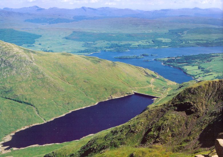 The Cruachan Reservoir from Ben Cruachan
