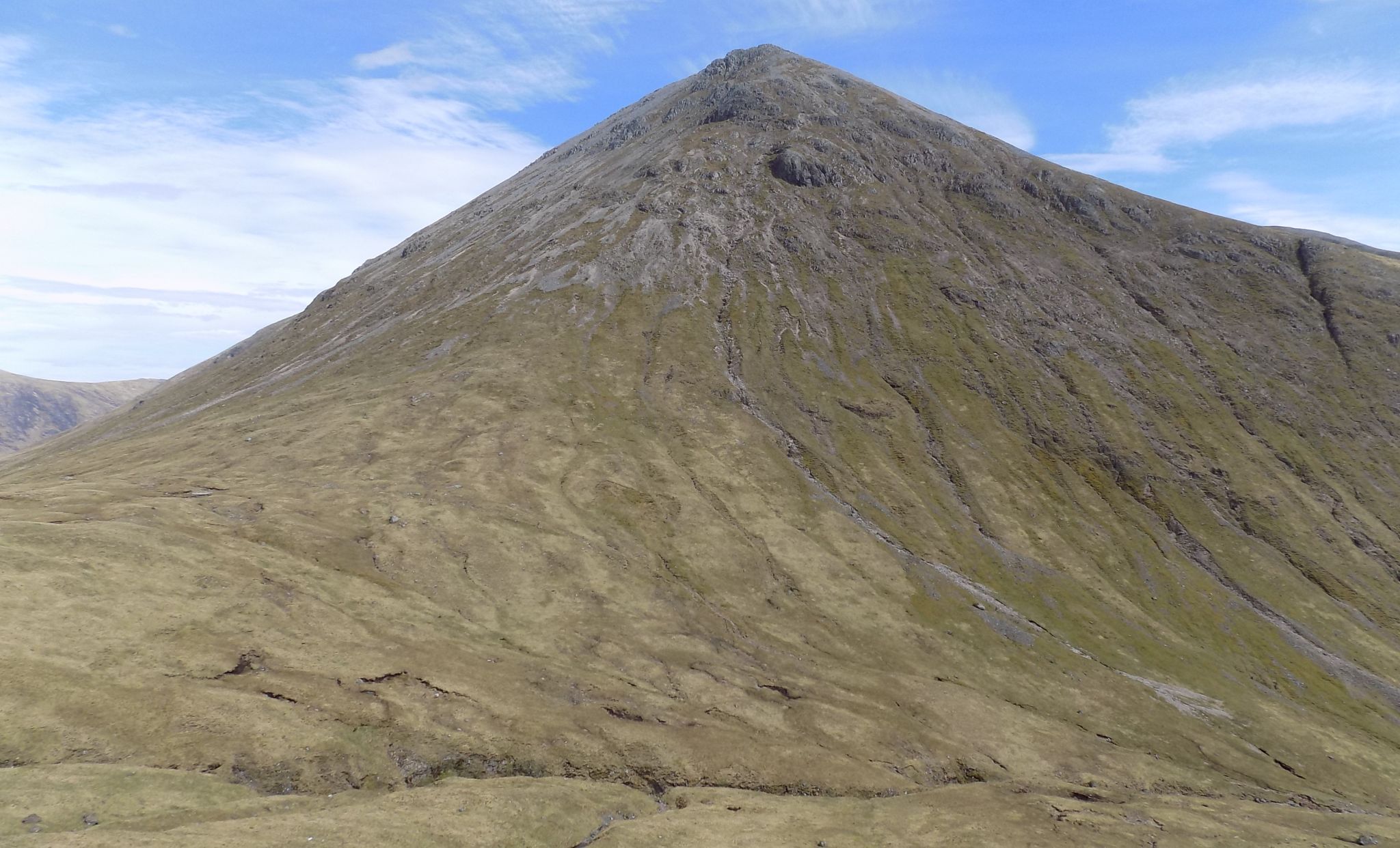 Stob Dubh of Buachaille Etive Beag above the Allt Lairig Eilde