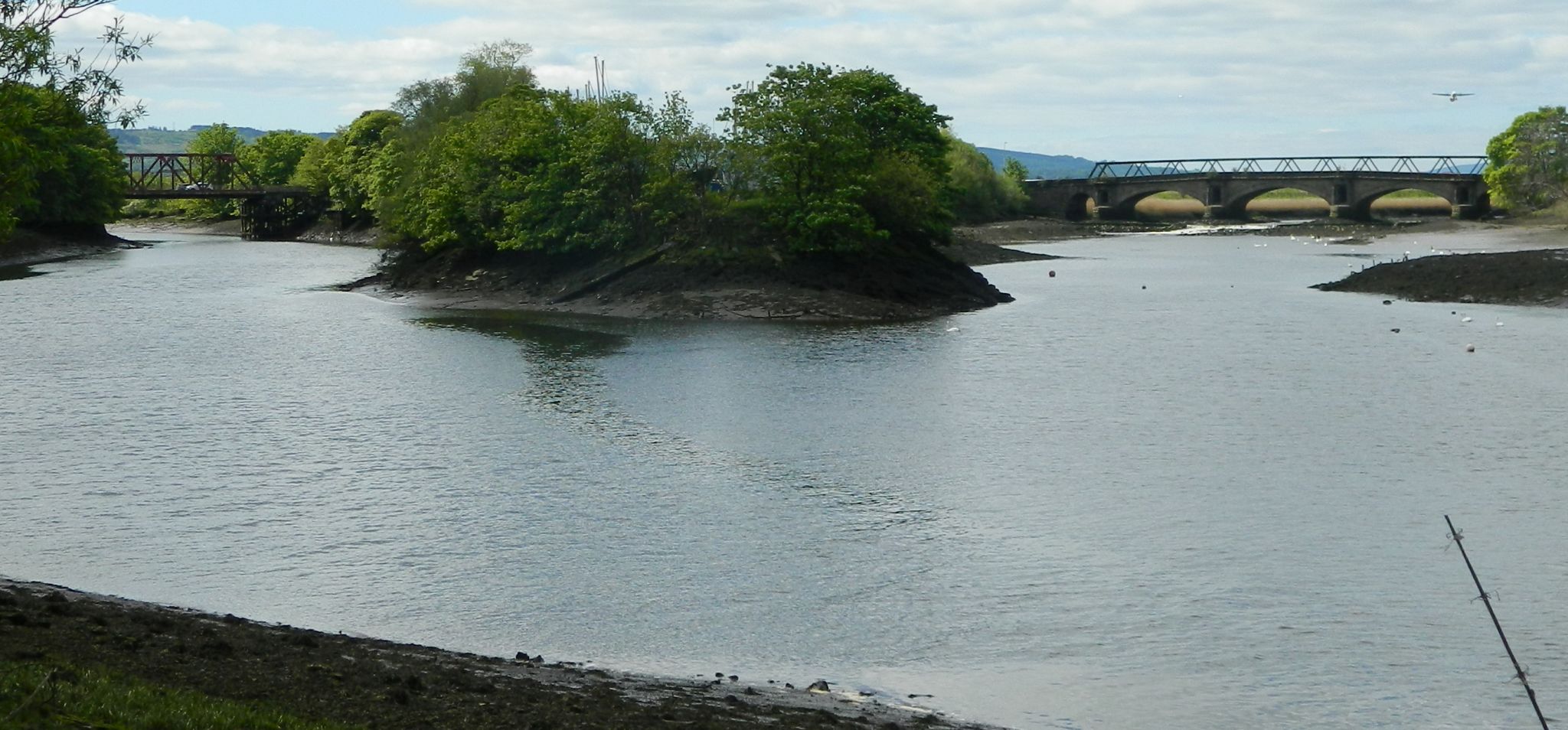 Confluence of the  Black Cart and White Cart Waters