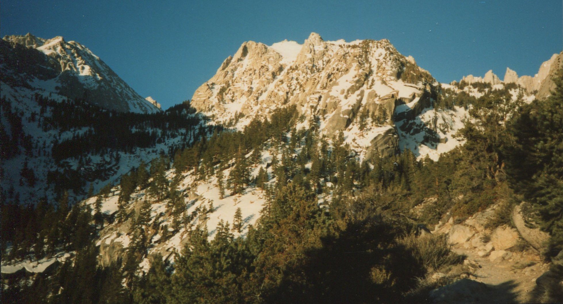 On springtime ascent of Mount Whitney